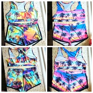 2 Tropical Print Summer Outfit.